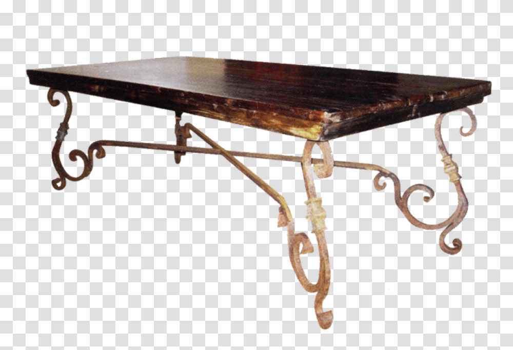 Dinner Antique Table Antique Wrought Iron Coffee Table Base, Furniture, Tabletop, Gun, Weapon Transparent Png