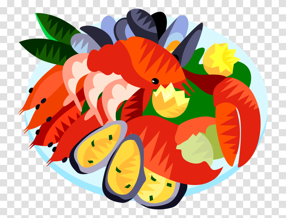 Dinner Fish Dishes Vector Sea Foods Clipart, Animal, Plant, Meal, Goldfish Transparent Png