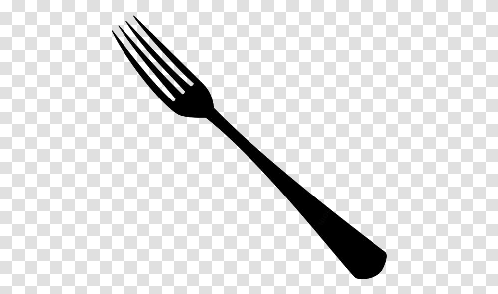 Dinner Fork Silhouette Knife, Cutlery Transparent Png