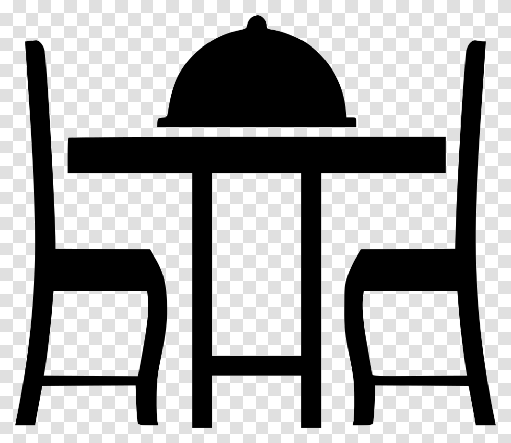Dinner Ii Svg Dining Table Icon, Stencil, Alphabet Transparent Png