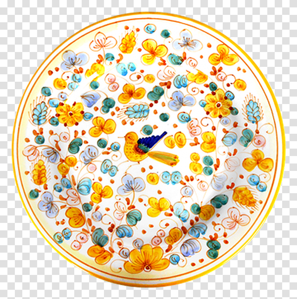 Dinner Plate Arabesco Giallo Circle, Dish, Meal, Food, Rug Transparent Png