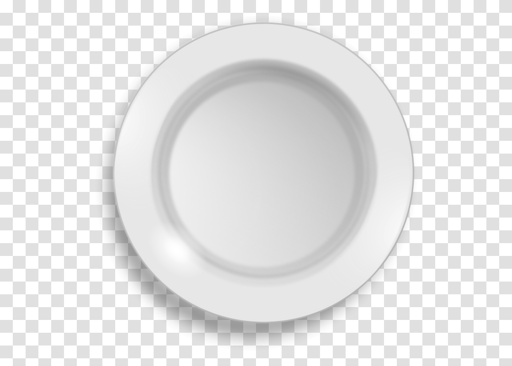 Dinner Plate Black And White Clipart Top View Plate, Porcelain, Pottery, Meal, Food Transparent Png