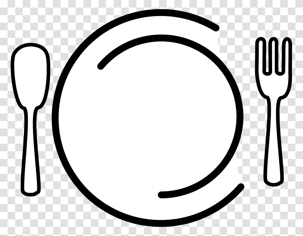 Dinner Plate Clipart Restaurant Plate, Spoon, Cutlery Transparent Png