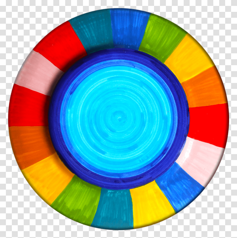 Dinner Plate Rainbow Circle, Tape, Frisbee, Toy, Sphere Transparent Png