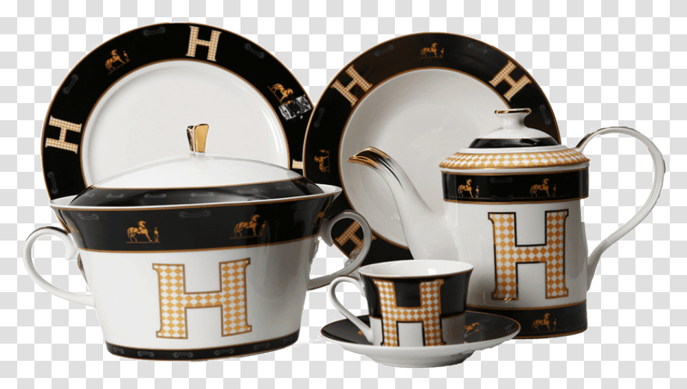 Dinner Set 61pc Royal Bistro 61 678b Coffee Cup, Saucer, Pottery, Porcelain Transparent Png
