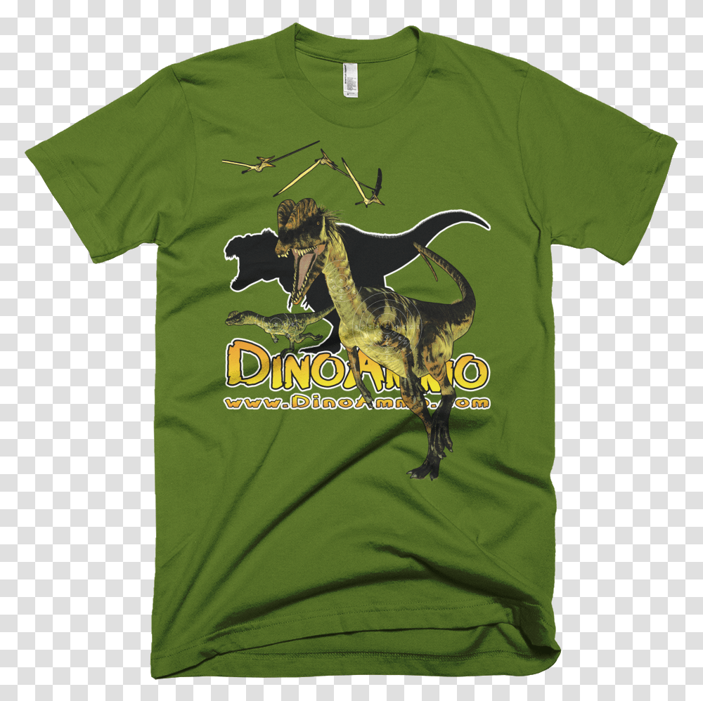 Dino Ammo Dilophosaurus Full Color Short Sleeve T Shirt Reefkeeping Shirt, Apparel, Antelope, Wildlife Transparent Png