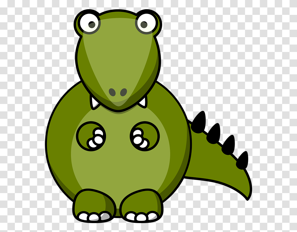 Dino Dragon Dinosaur Free Vector Graphic On Pixabay Dinosaur With Big Eyes, Green, Animal, Plant, Amphibian Transparent Png
