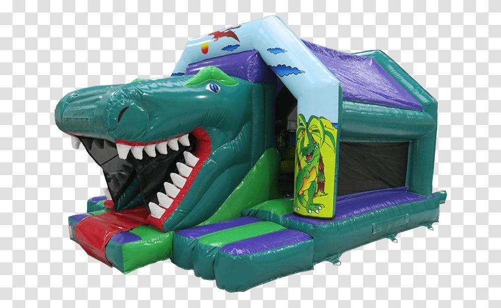 Dino Front Slide Bouncer Inflatable, Toy Transparent Png