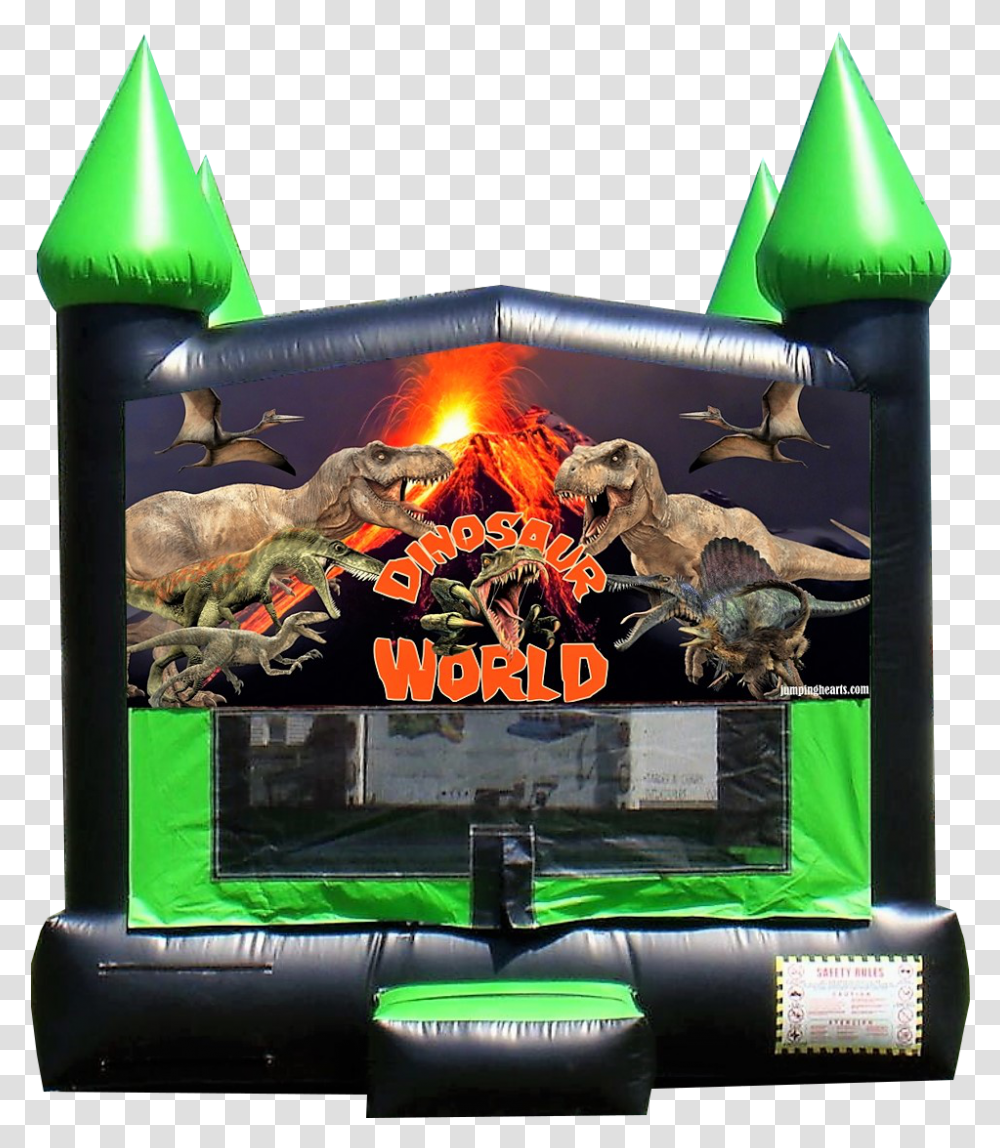 Dinosaur Bounce House Inflatable, Bird, Animal, Arcade Game Machine Transparent Png