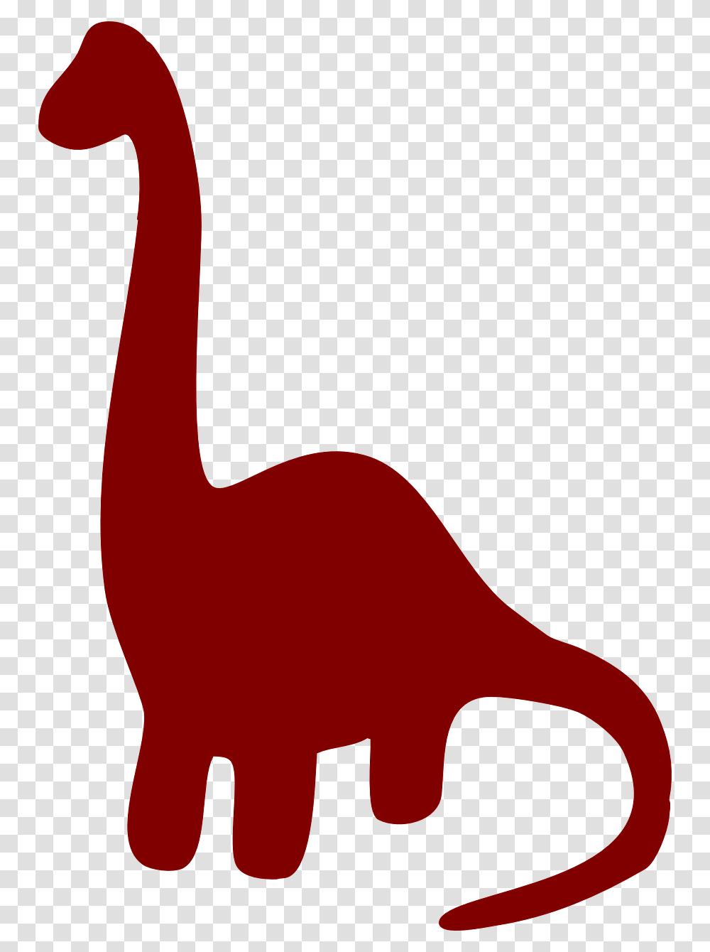 Dinosaur Brown Silhouette Long Ancient, Animal, Bird, Flamingo, Mammal Transparent Png