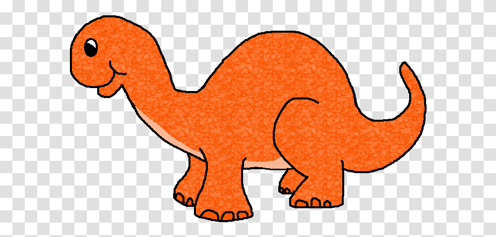 Dinosaur Clipart Orange Dinosaur Clip Art, Mammal, Animal, Wildlife, Plush Transparent Png