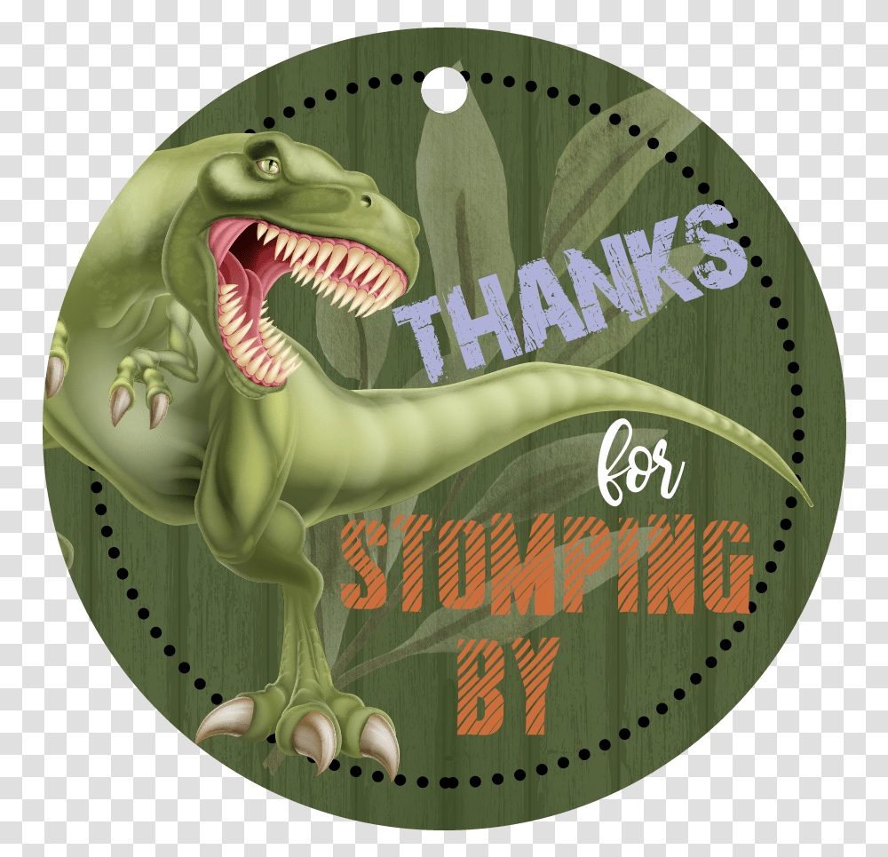 Dinosaur Gift Tag With Hole Tyrannosaurus, Reptile, Animal, Poster, Advertisement Transparent Png