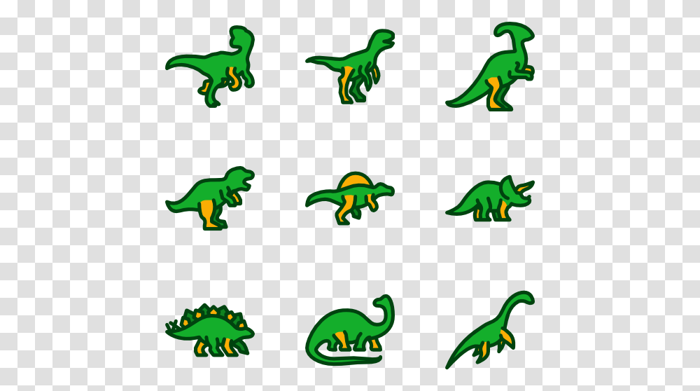 Dinosaur Icon In Black And White, Green, Toy Transparent Png