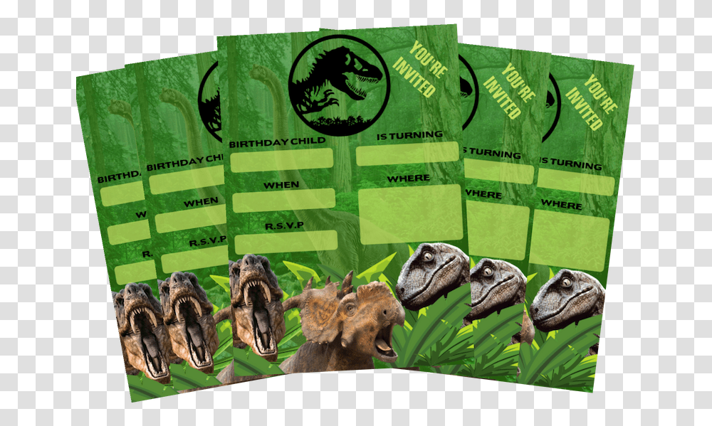 Dinosaur Invite Pack Bullfrog, Advertisement, Poster, Animal, Flyer Transparent Png