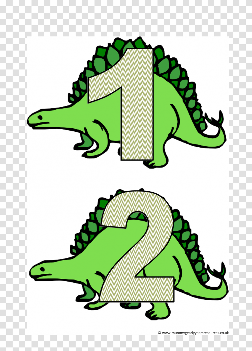 Dinosaur Number Line, Green, Dragon, Reptile, Animal Transparent Png