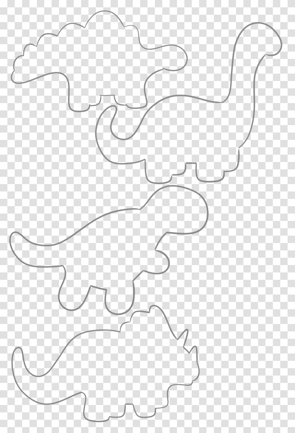 Dinosaur Outlines, Jigsaw Puzzle, Game, Photography Transparent Png