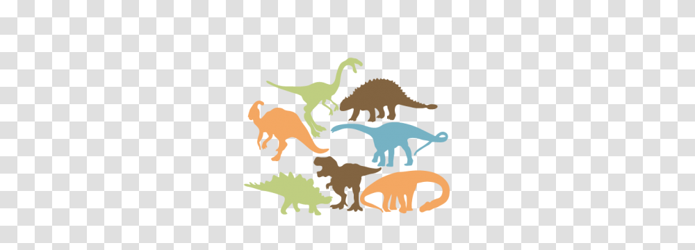 Dinosaur Silhouette Set My Miss Kate Cuttables, Poster, Animal, Mammal, Wildlife Transparent Png