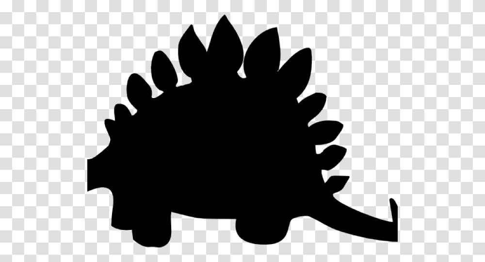 Dinosaur Silhouette Stegosaurus Clipart Black And White, Apparel, Bow Transparent Png