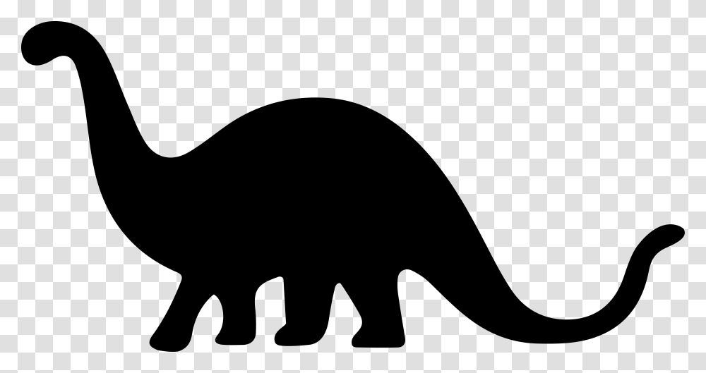 Dinosaur Silhouette Whiskers Clip Art Silhouette Dinosaur Black And White, Wildlife, Animal, Aardvark, Mammal Transparent Png