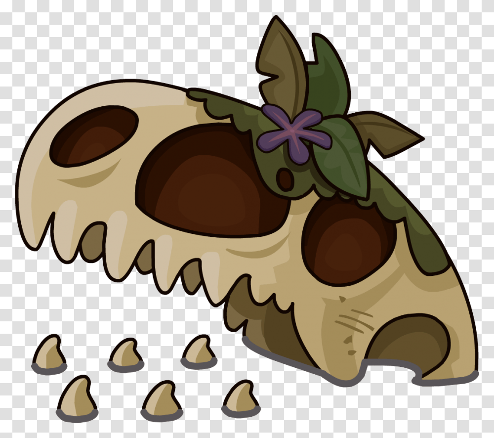 Dinosaur Skull Cartoon Dinosaur Skull, Plant, Seed, Grain, Produce Transparent Png