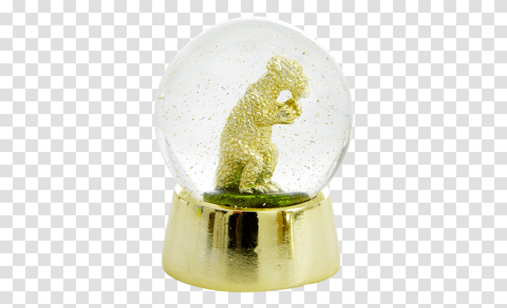 Dinosaur Snow Globe By Rice Dk Brass, Light, Lightbulb, Animal, Milk Transparent Png