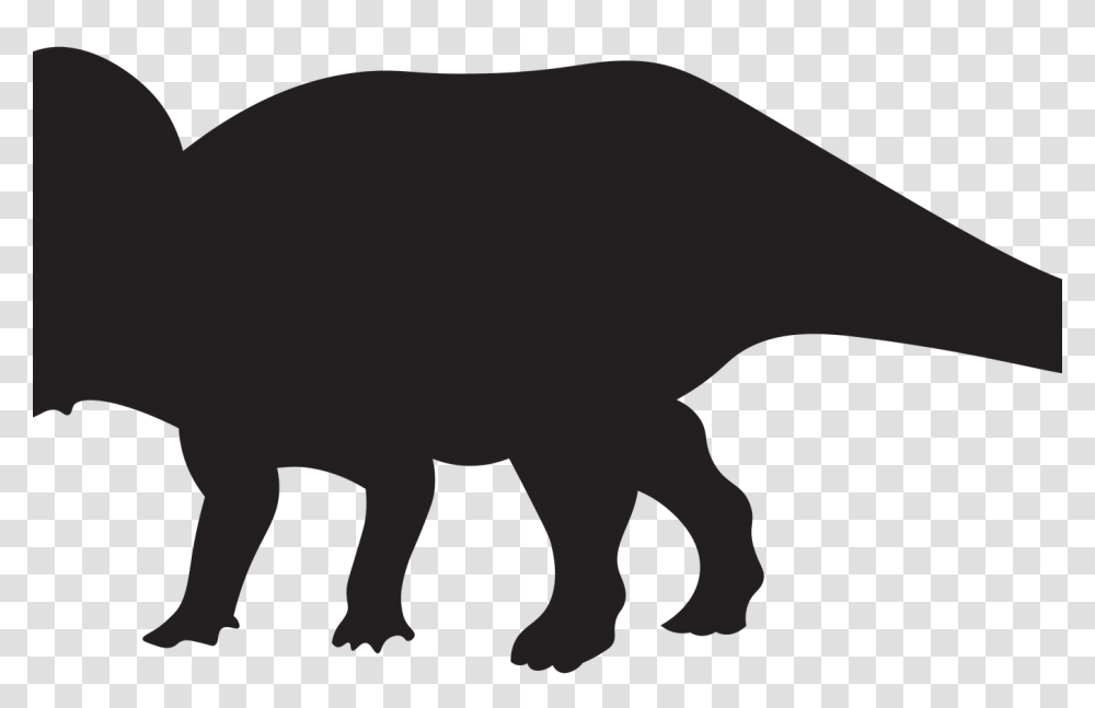 Dinosaur With Horns Clip Art Hot Trending Now, Silhouette, Mammal, Animal, Pig Transparent Png