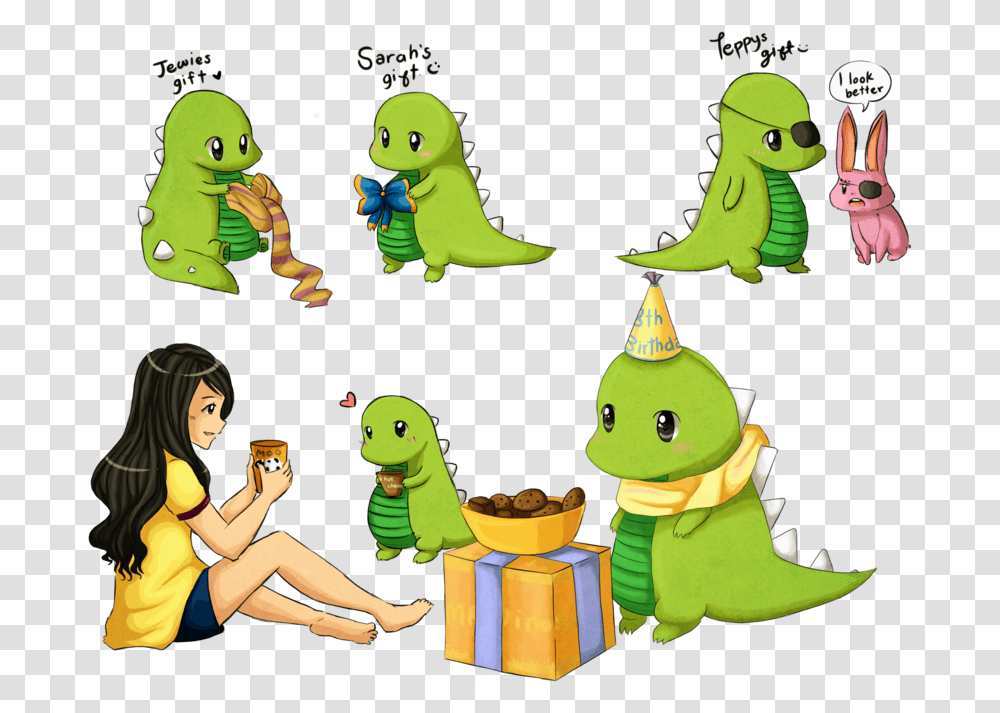 Dinosaurs Birthday By Jewieee Happy Birthday Dinosaur Cute, Person, Toy, People Transparent Png