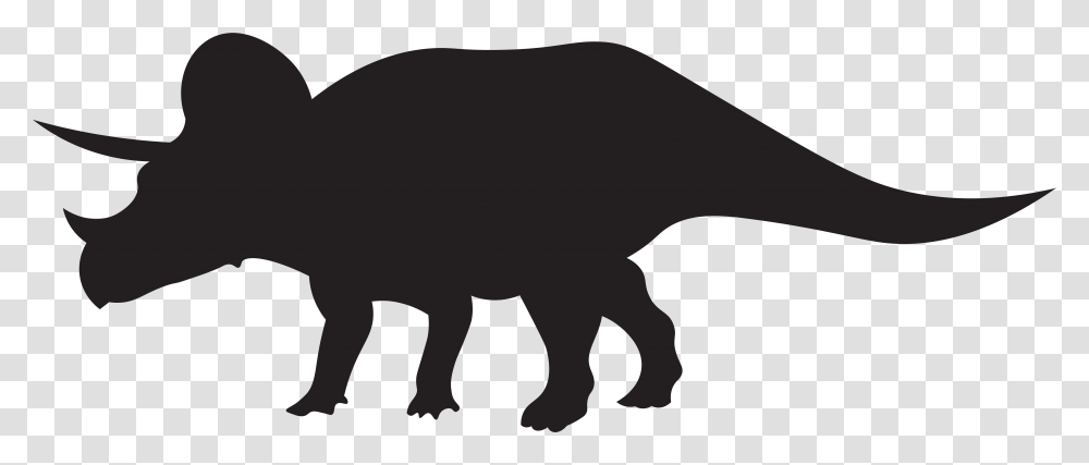 Dinosaurs Triceratops Silhouette Dinosaur Silhouette, Hog, Pig, Mammal, Animal Transparent Png
