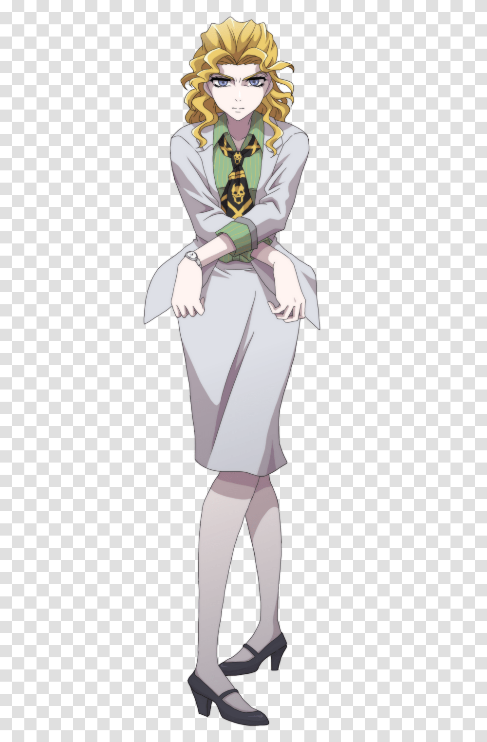 Dio Brandojojo's Bizarre Von Otoishiyoshikage Kiradiavolo Cartoon, Dress, Person, Costume Transparent Png