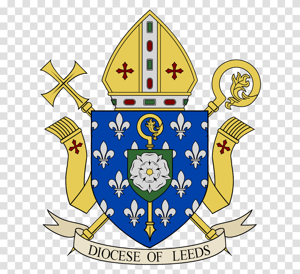 Diocese Of Leeds Coat Of Arms April 2017 With Alpha, Armor, Shield Transparent Png