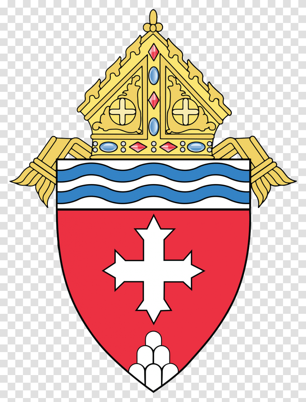 Diocese Of Memphis Coat Of Arms Catholic Diocese Of Memphis In Tennessee, Star Symbol, Armor, Crown Transparent Png