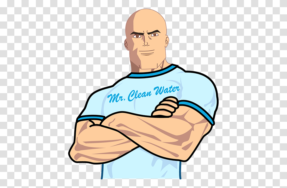 Dionized Water Filtration Reverse Osmosis Mcallen Tx Mr Clean, Arm, Person, T-Shirt Transparent Png