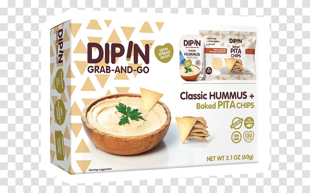 Dip In Classic Hummus Elma Farms, Bread, Food, Cracker, Pancake Transparent Png