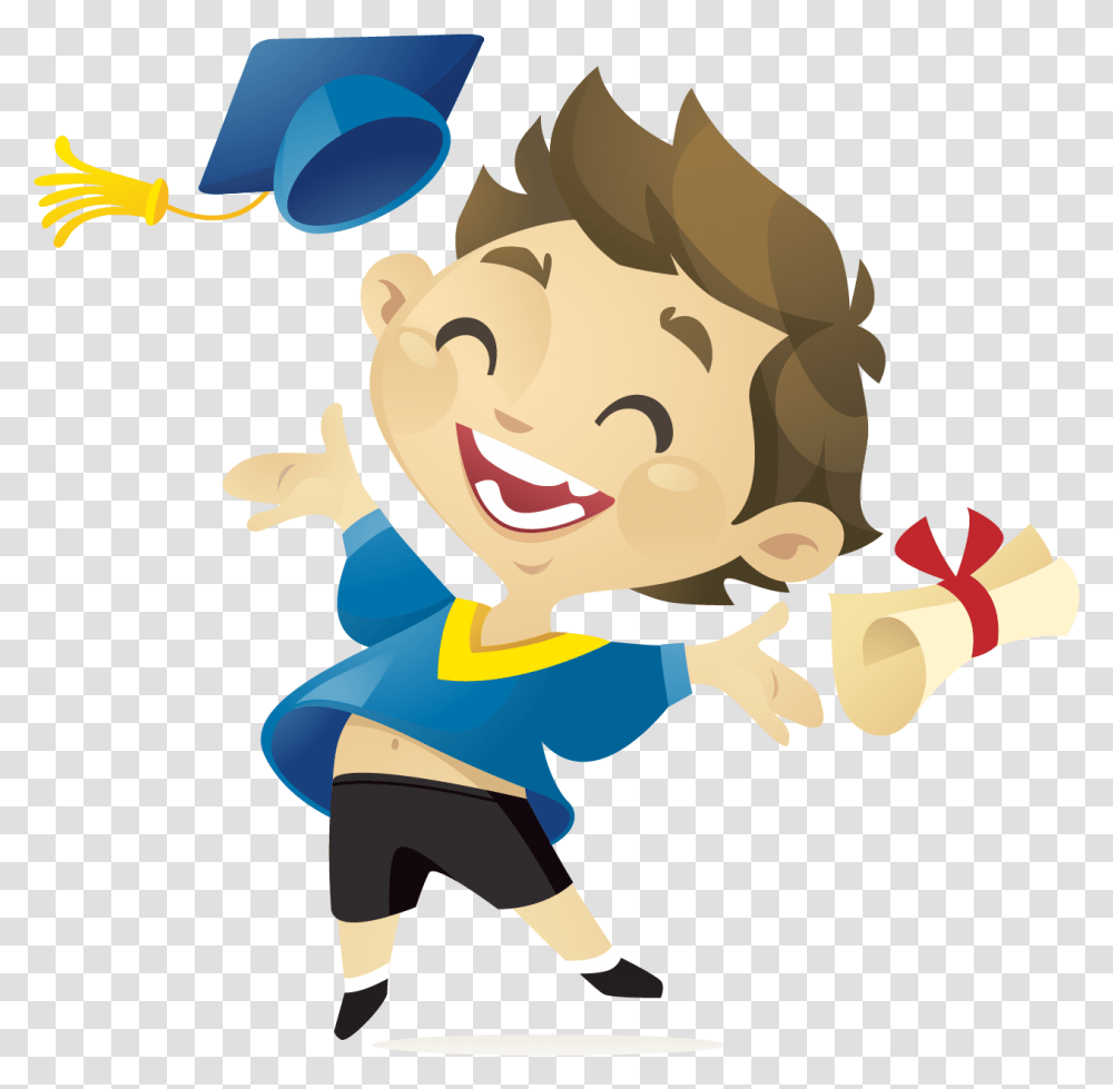 Diploma Clipart Aureus Academy Of Music Cartoon Animated Graduation Gif, Graphics, Clothing, Apparel, Outdoors Transparent Png