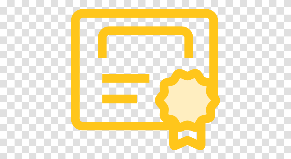 Diploma Free Interface Icons Gold Certificate Icon, Label, Text, First Aid, Symbol Transparent Png