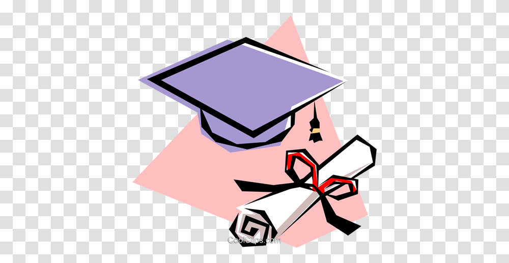 Diploma Royalty Free Vector Clip Art Illustration, Graduation Transparent Png