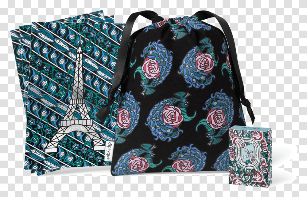 Diptyque Paris En Fleur, Pattern, Bag, Accessories, Accessory Transparent Png