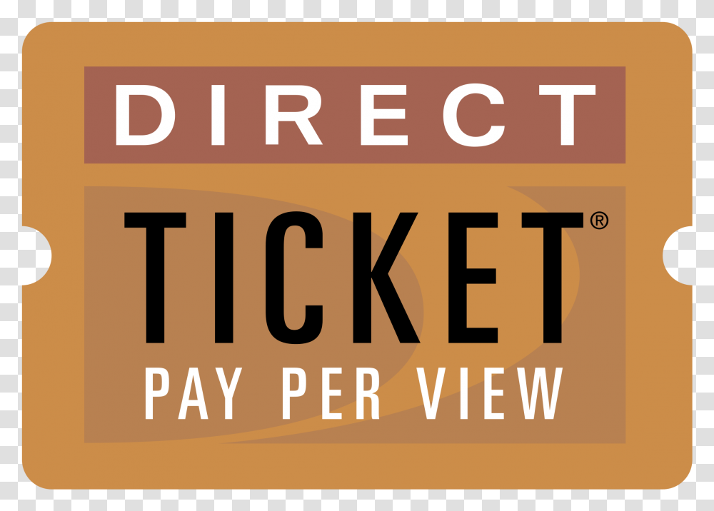 Direct Ticket Logo Direct Ticket Pay Per View, Paper, Label, Number Transparent Png
