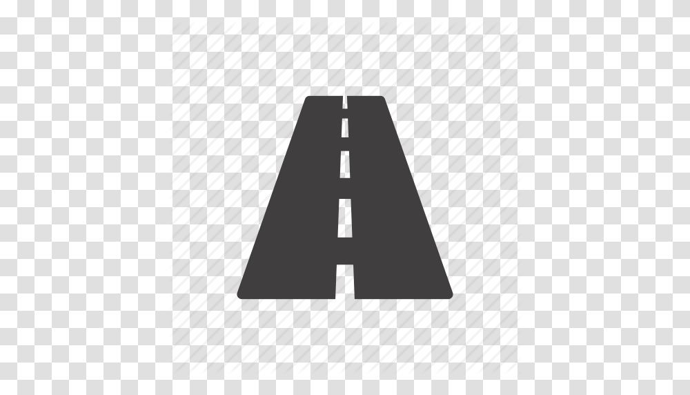 Direction Journey Path Pathway Road Route Way Icon, Triangle, Architecture, Building, Fence Transparent Png
