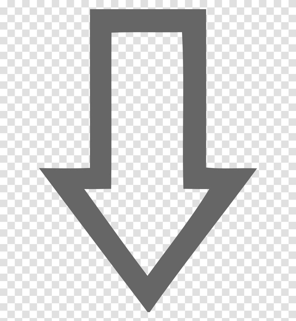Directional Arrow Down Contour Free Icon Download Logo Vertical, Alphabet, Text, Symbol, Rug Transparent Png