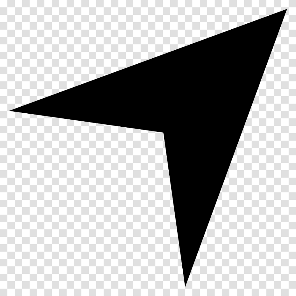 Directional Upper Right Arrow Triangle, Axe, Tool Transparent Png