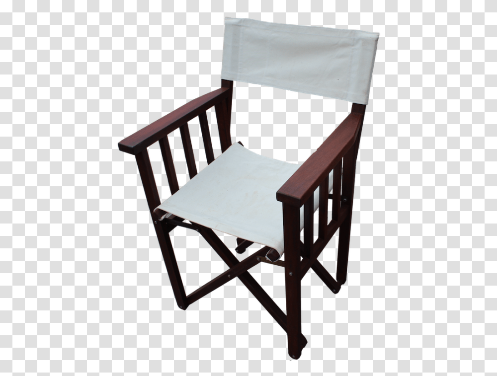 Directors Chair Dark Mahogany Chair, Furniture, Crib, Armchair, Cradle Transparent Png