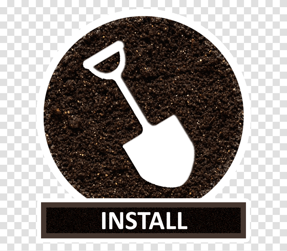 Dirt Icons Trimmer Install Poster, Soil, Tool, Outdoors, Anthracite Transparent Png