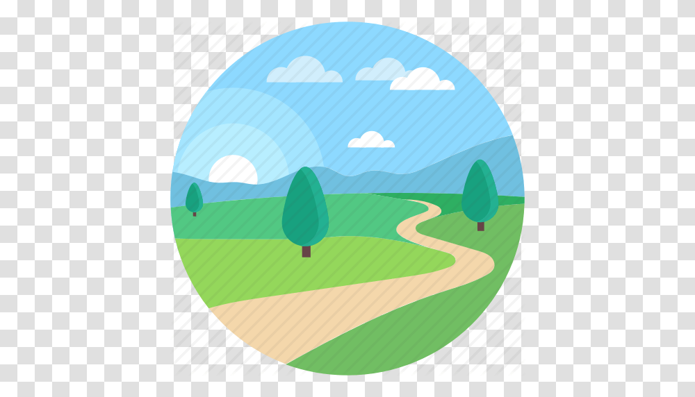 Dirt Road Farm Road Field Road Scenery Wallpaper Icon, Sphere, Outdoors, Nature, Plant Transparent Png