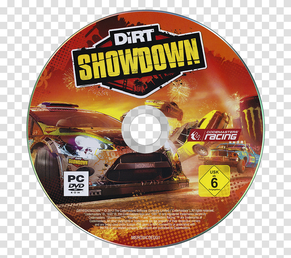 Dirt Showdown Xbox, Disk, Dvd Transparent Png