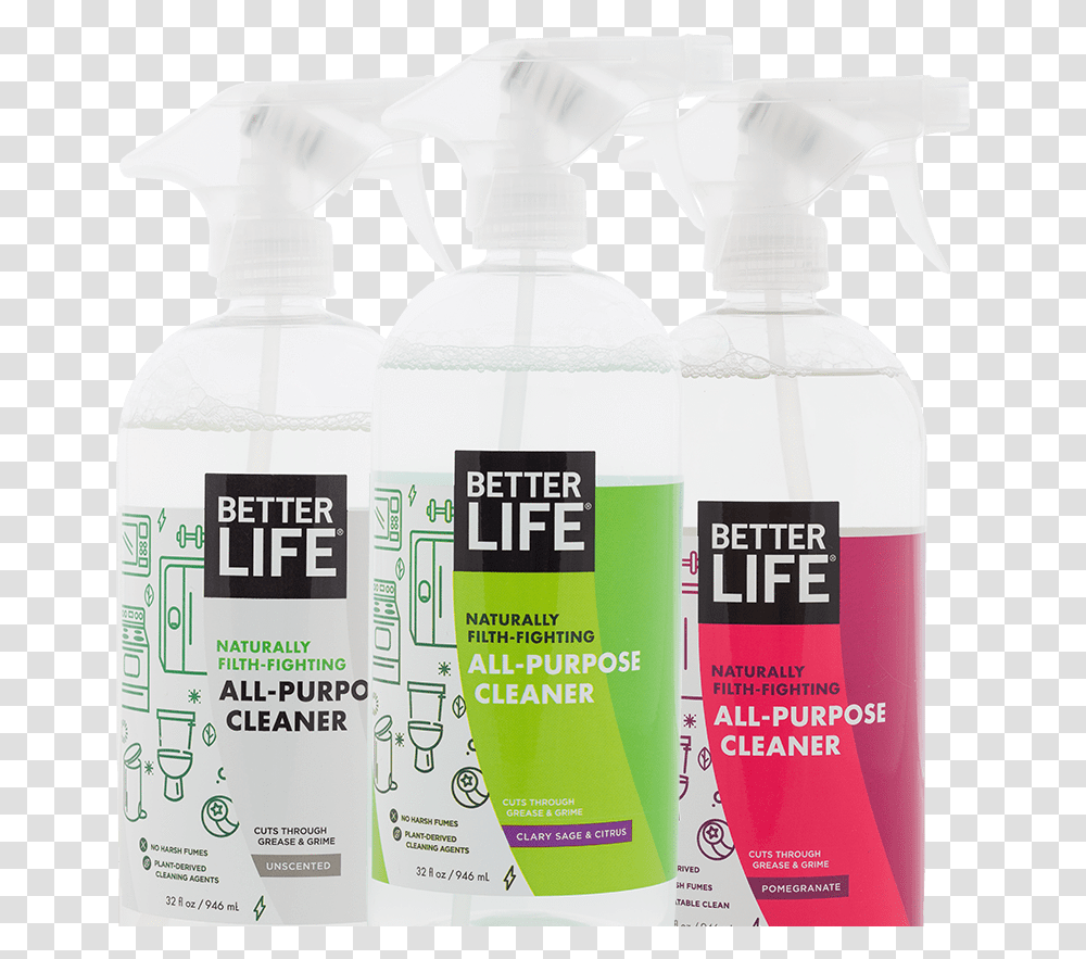 Dirt Smudge Better Life Cleaning Products, Bottle, Shampoo, Lotion, Cosmetics Transparent Png