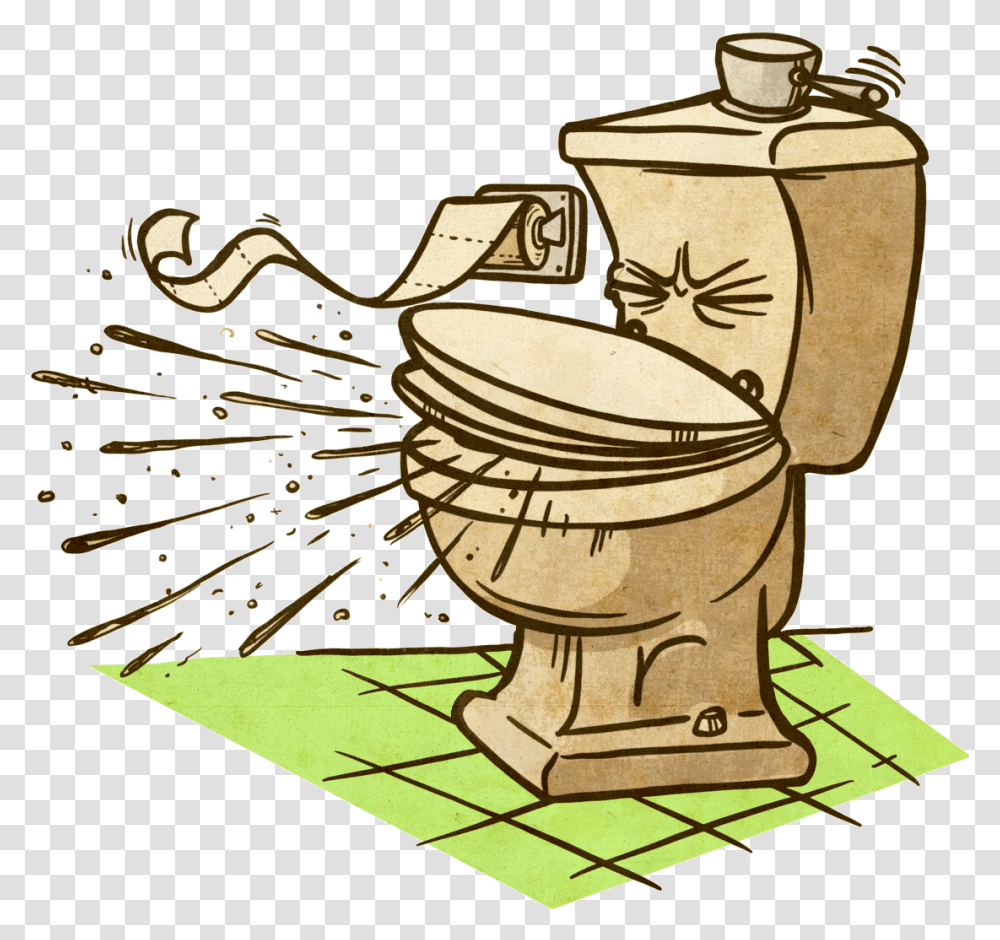 Dirty Toilet Dirty Toilet Cartoon, Room, Indoors, Bathroom, Water Transparent Png