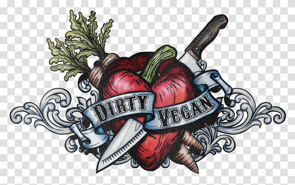 Dirty Vegan Strawberry, Logo, Trademark, Emblem Transparent Png