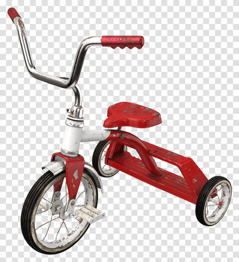 Dirty Vintage Tricycle Image Tricycle, Wheel, Machine, Vehicle, Transportation Transparent Png