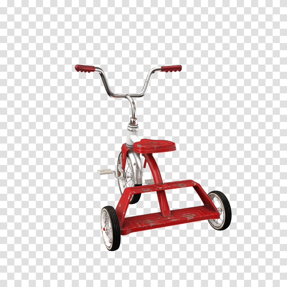 Dirty Vintage Tricycle Image, Vehicle, Transportation, Lawn Mower, Tool Transparent Png